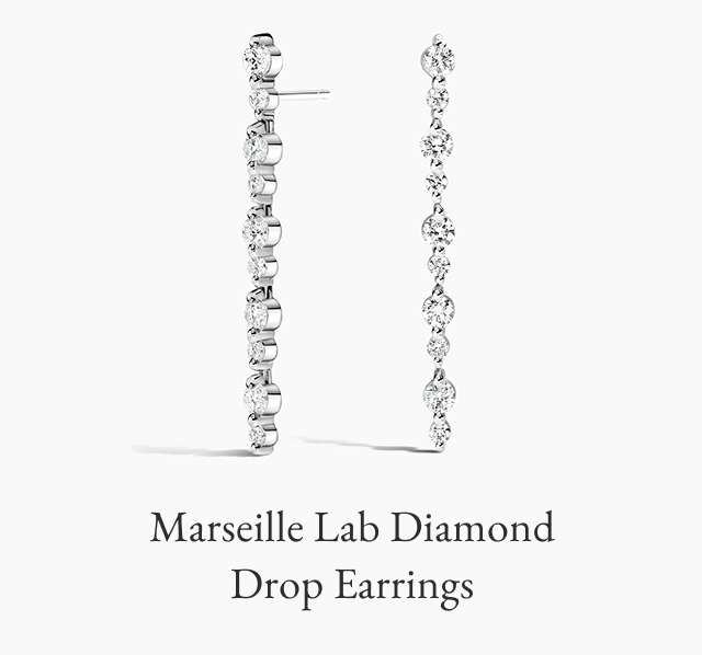Marseille Lab Diamond Drop Earrings 