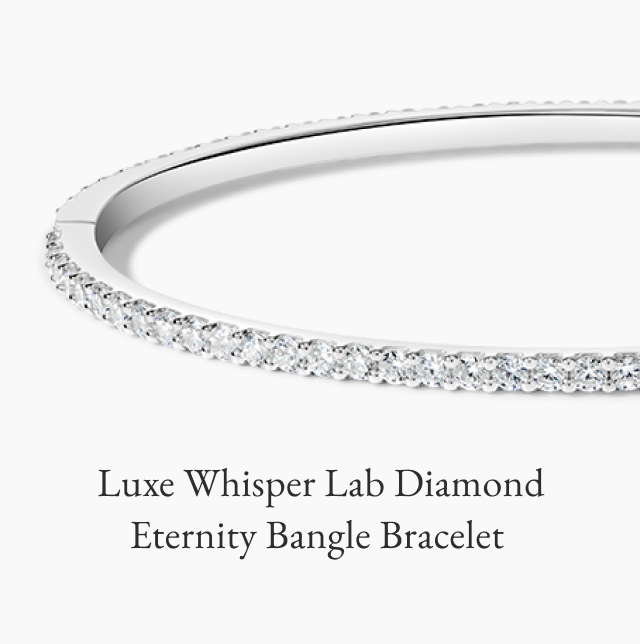 Luxe Whisper Lab Diamond Eternity Bangle Bracelet