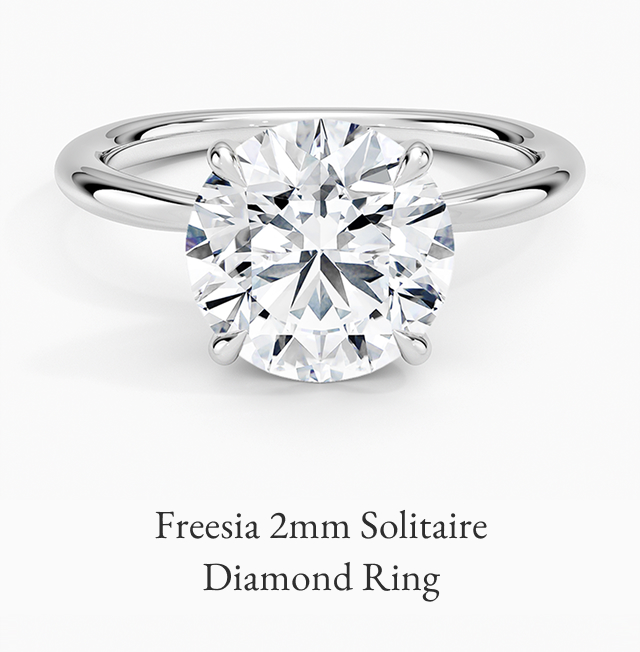 Freesia 2mm Solitaire Engagement Ring