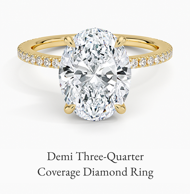 Demi Three-Quarter Coverage Diamond Engagement Ring
