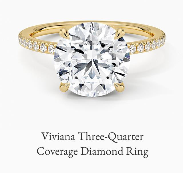 Viviana Three-Quarter Coverage Diamond Engagement Ring