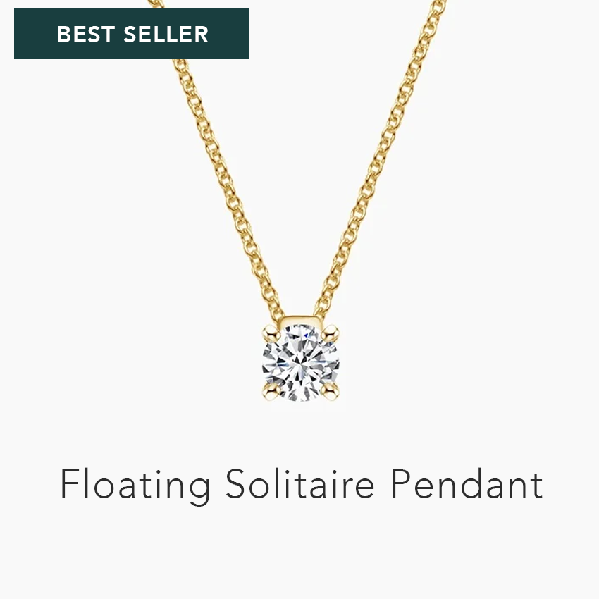 Floating Solitaire Pendant
