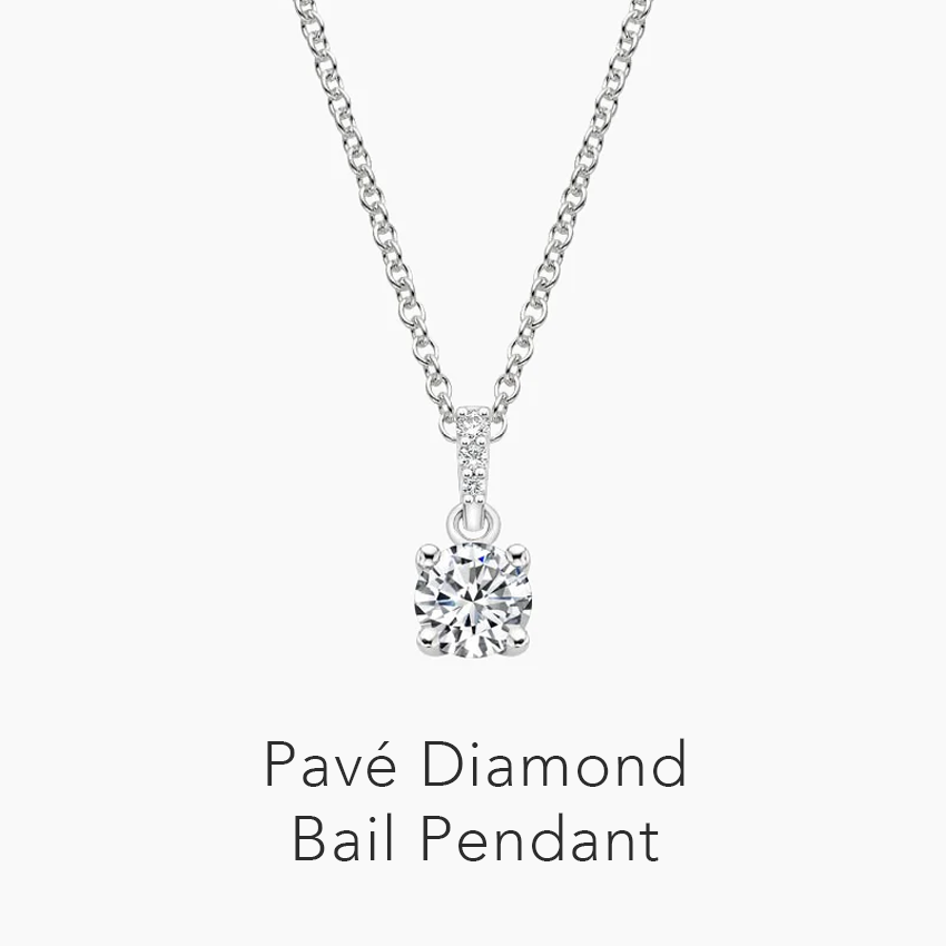 Pavé Diamond Bail Pendant