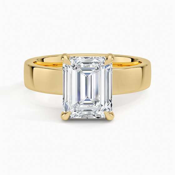 18K Yellow Gold Peyton 4mm Solitaire Ring