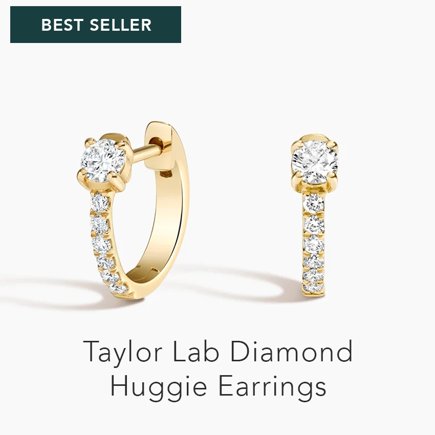 Taylor Lab Diamond Huggie Earrings 