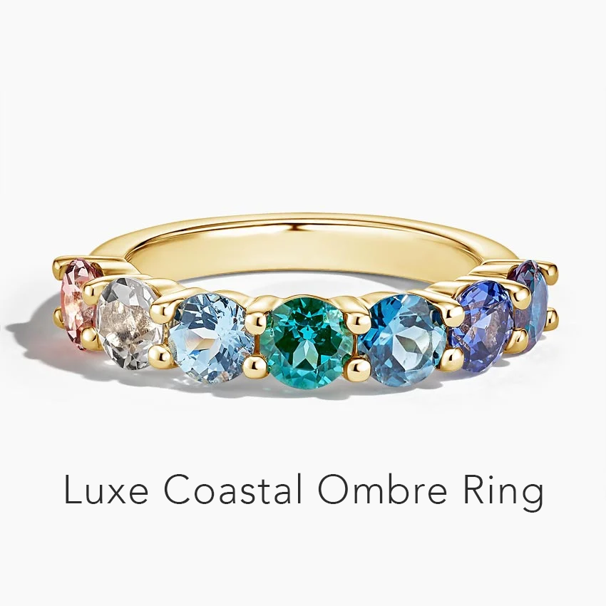 Luxe Coastal Ombre Ring
