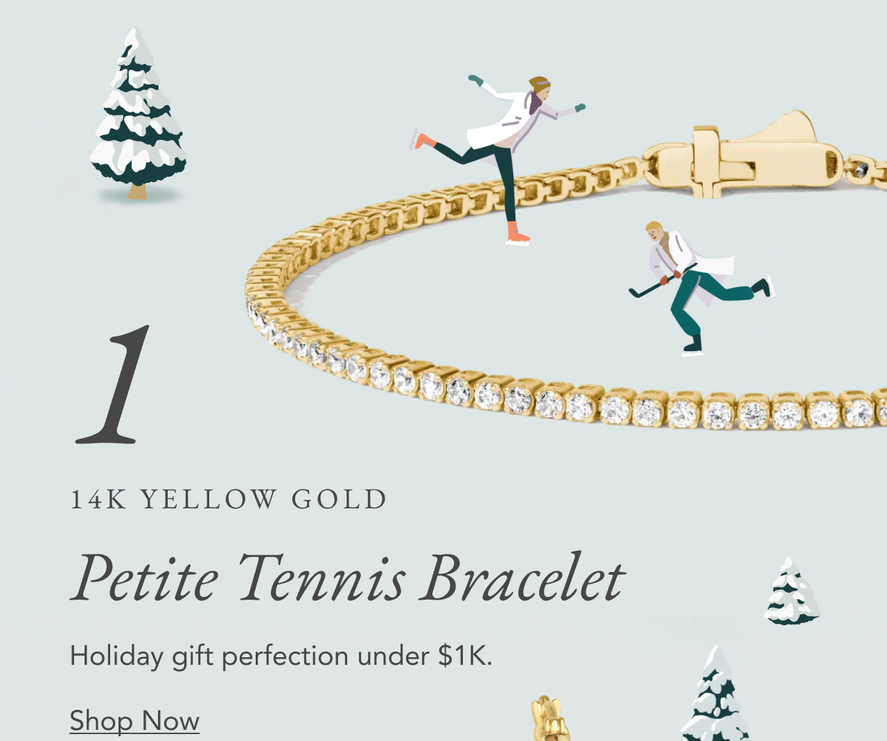 Petite Lab Diamond Tennis Bracelet 