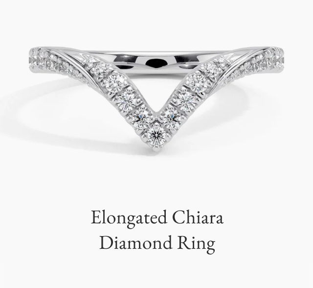 Elongated Chiara Diamond Ring 