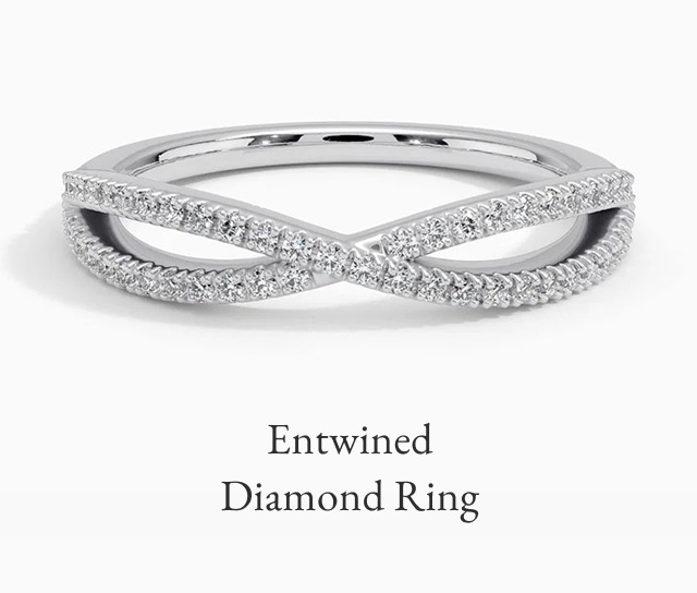 Entwined Diamond Ring