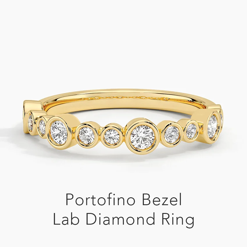 Portofino Bezel Lab Diamond Ring 