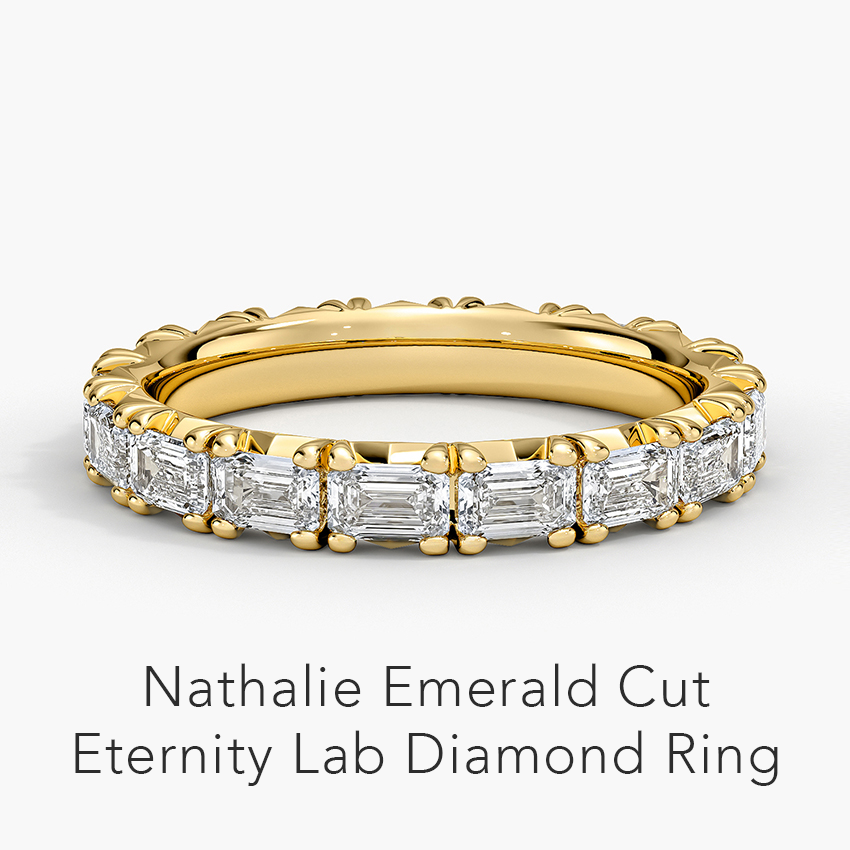 Nathalie Emerald Cut Lab Diamond Ring