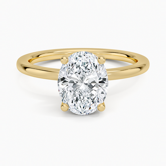 18K Yellow Gold Sydney Perfect Fit Hidden Halo Diamond Ring