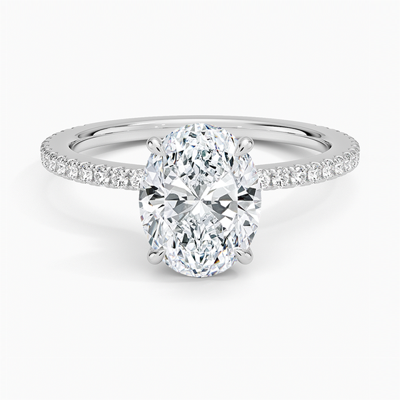 18K White Gold Demi Three-Quarter Coverage Diamond Ring (1/3 ct. tw.)