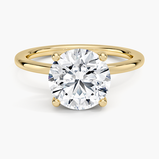 18K Yellow Gold Perfect Fit 1.4mm Solitaire Ring