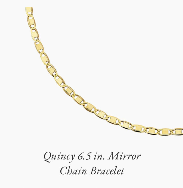 Quincy 6.5 in. Mirror Chain Bracelet