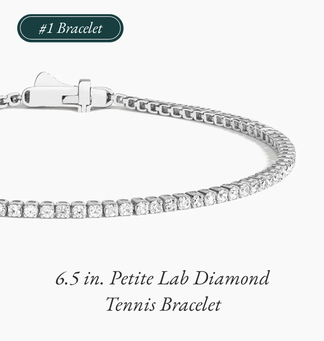 6.5 in. Petite Lab Diamond Tennis Bracelet 
