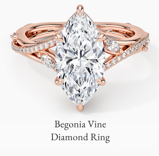 Begonia Vine Diamond Ring