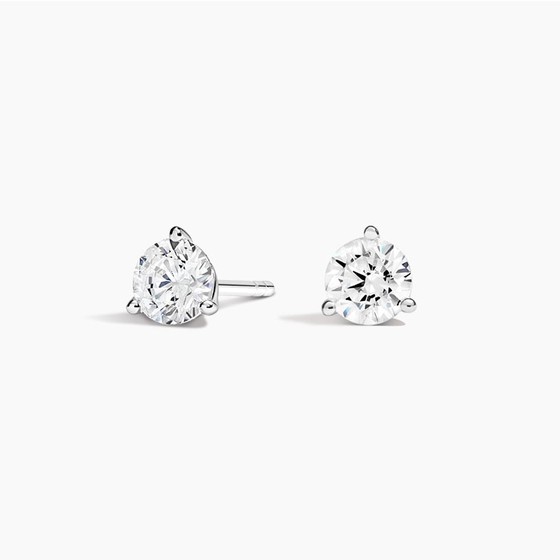 18K White Gold Perfect Martini Lab Diamond Stud Earrings (1/2 ct. tw.)