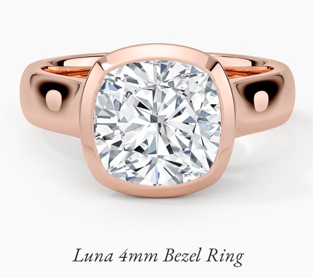 Luna 4mm Bezel Ring