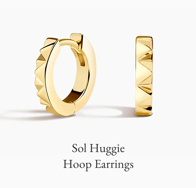 Sol Huggie Hoop Earrings 