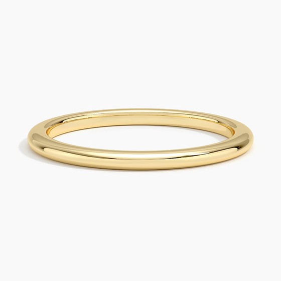 14K Yellow Gold 1.5mm Comfort Fit Wedding Ring