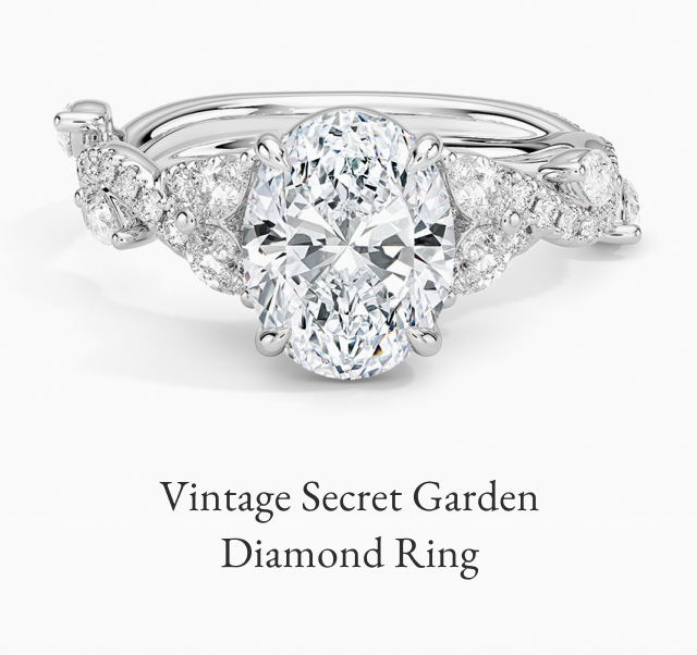 Vintage Secret Garden Diamond Ring 
