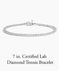 7 in. Certified Lab Diamond Tennis Bracelet