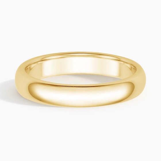 14K Yellow Gold Comfort Fit 4mm Wedding Ring