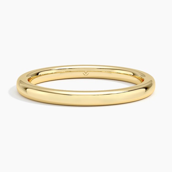14K Yellow Gold 2mm Comfort Fit Wedding Ring