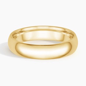 14K Yellow Gold Comfort Fit 5mm Wedding Ring