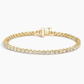 18K Yellow Gold 6.5 in. Diamond Tennis Bracelet (3 ct. tw.)