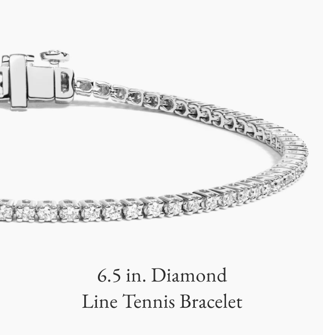 6.5 in. Diamond Line Tennis Bracelet