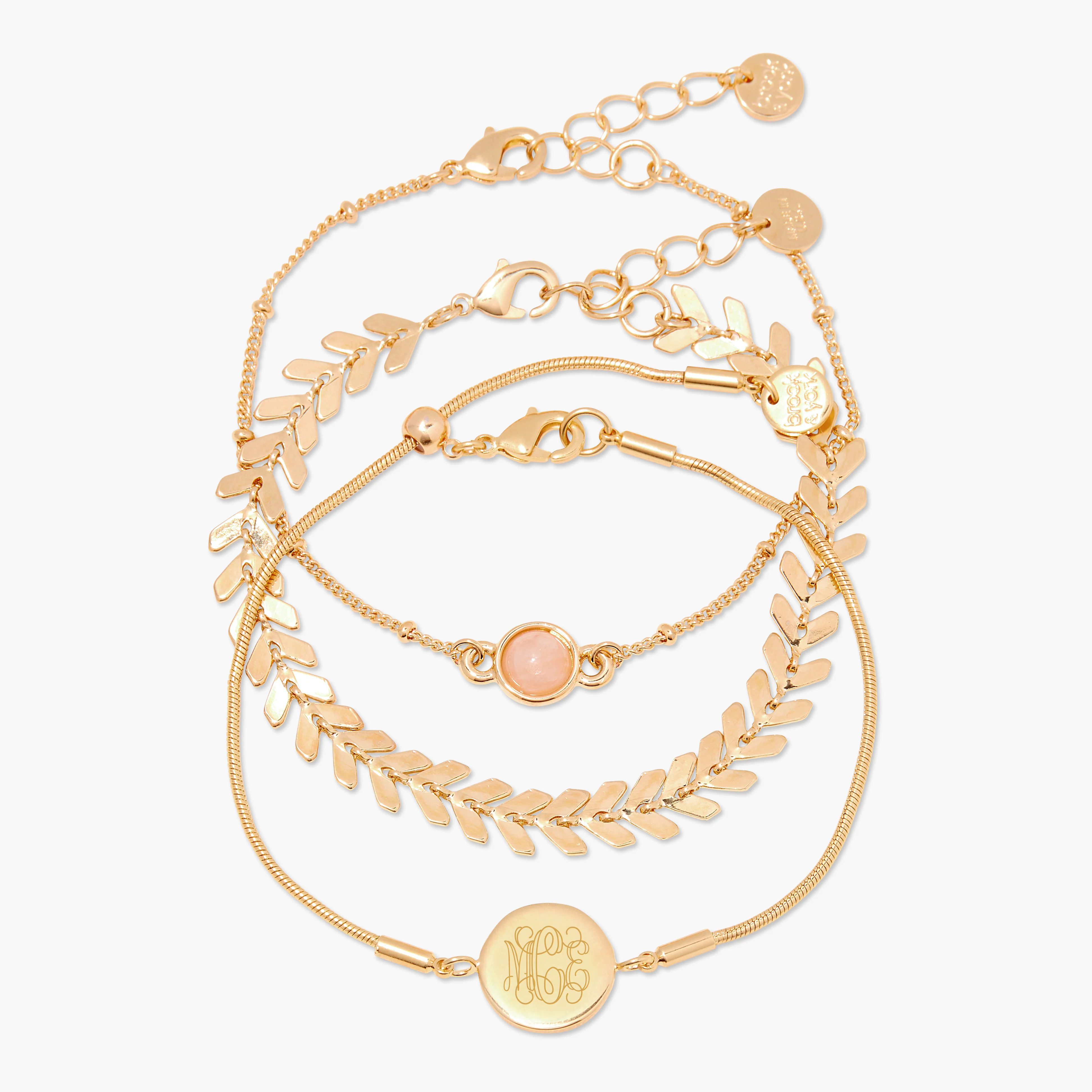 Image of Wren Rose Quartz Bracelet Set