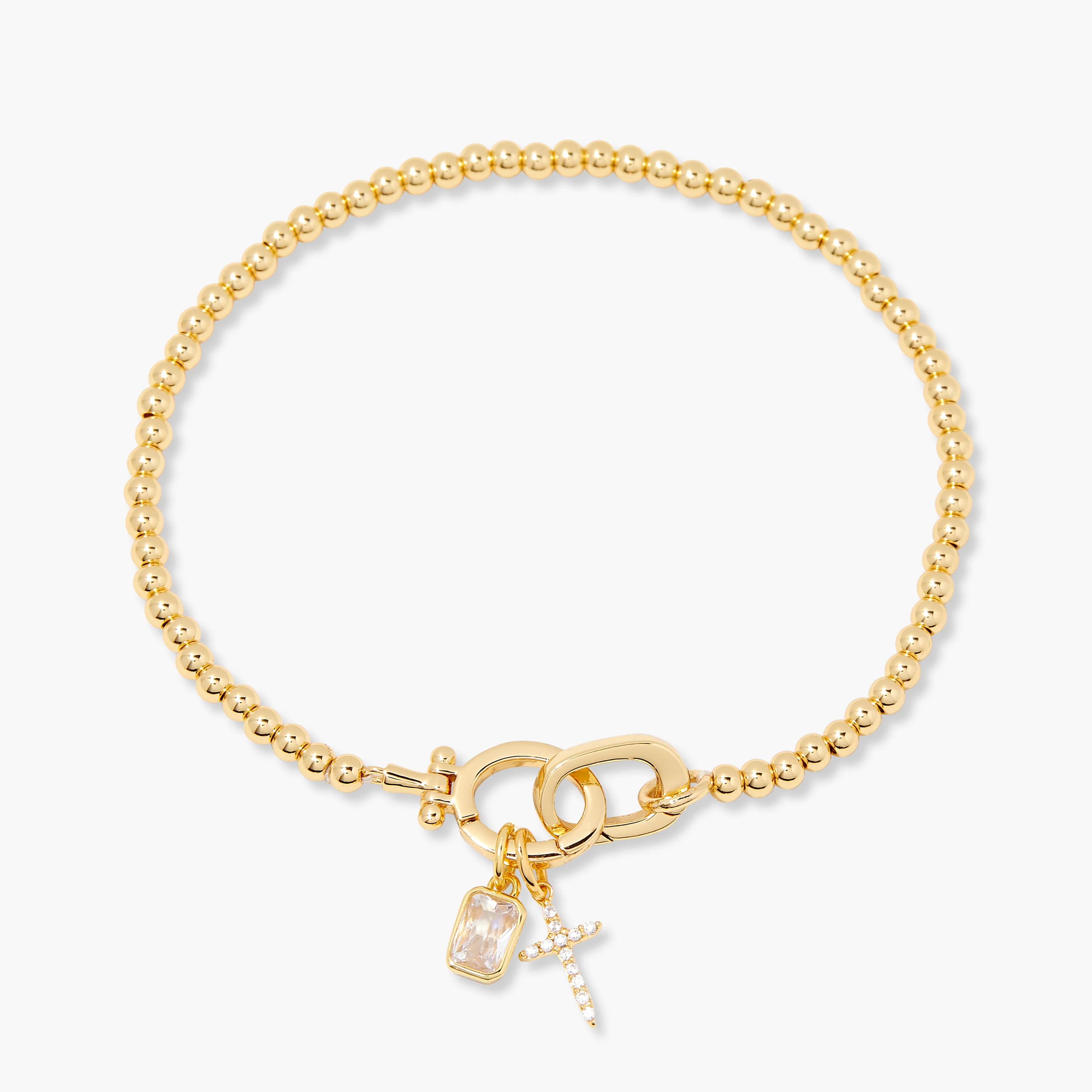 Image of Josephine Cross Birthstone Bracelet