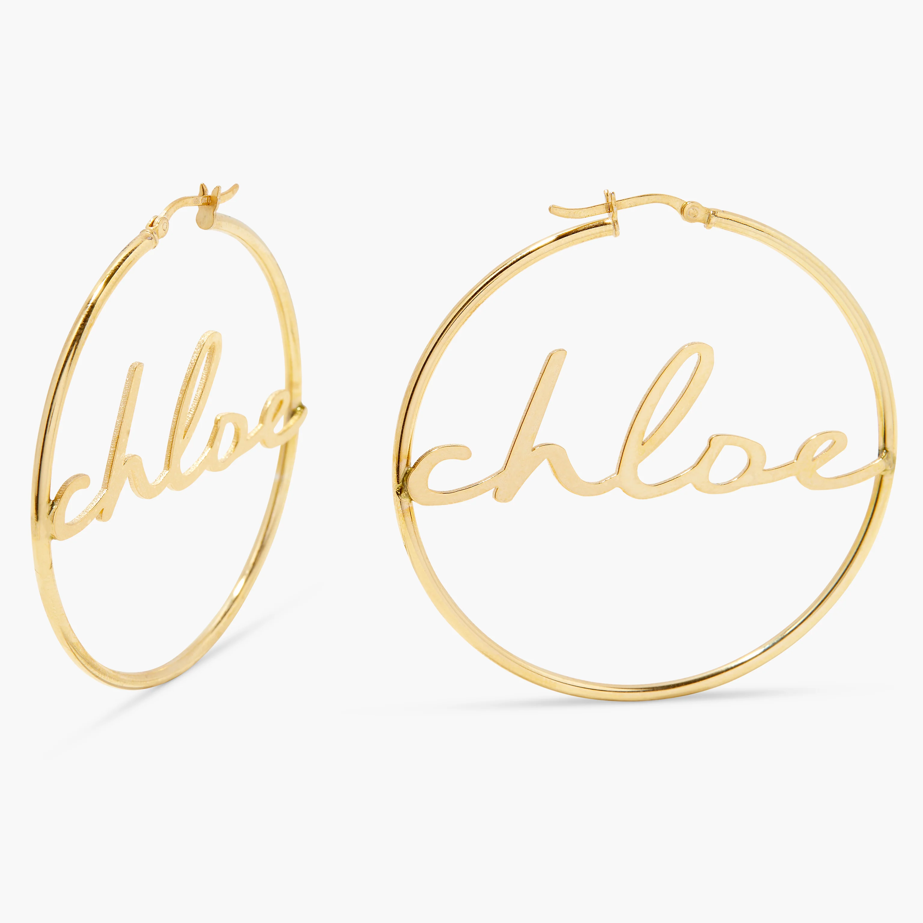 Image of Nella Nameplate Hoops