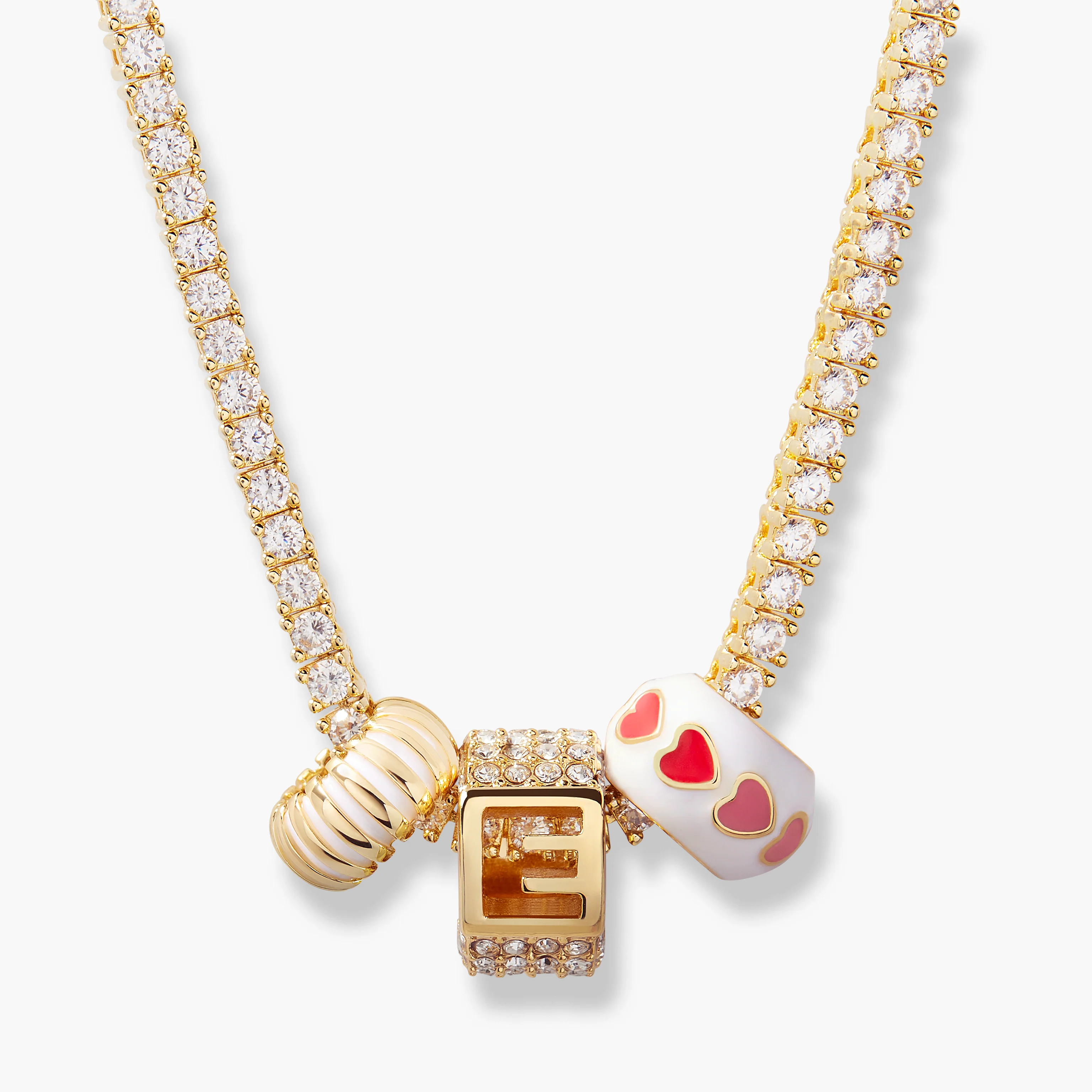 Image of Georgina Initial Tennis Necklace