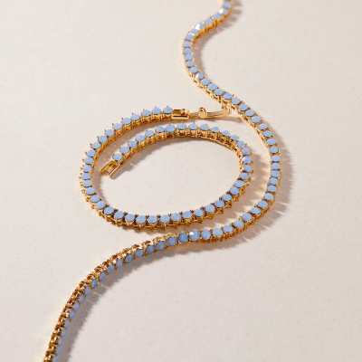 Isabella Opal Blue Tennis Bracelet