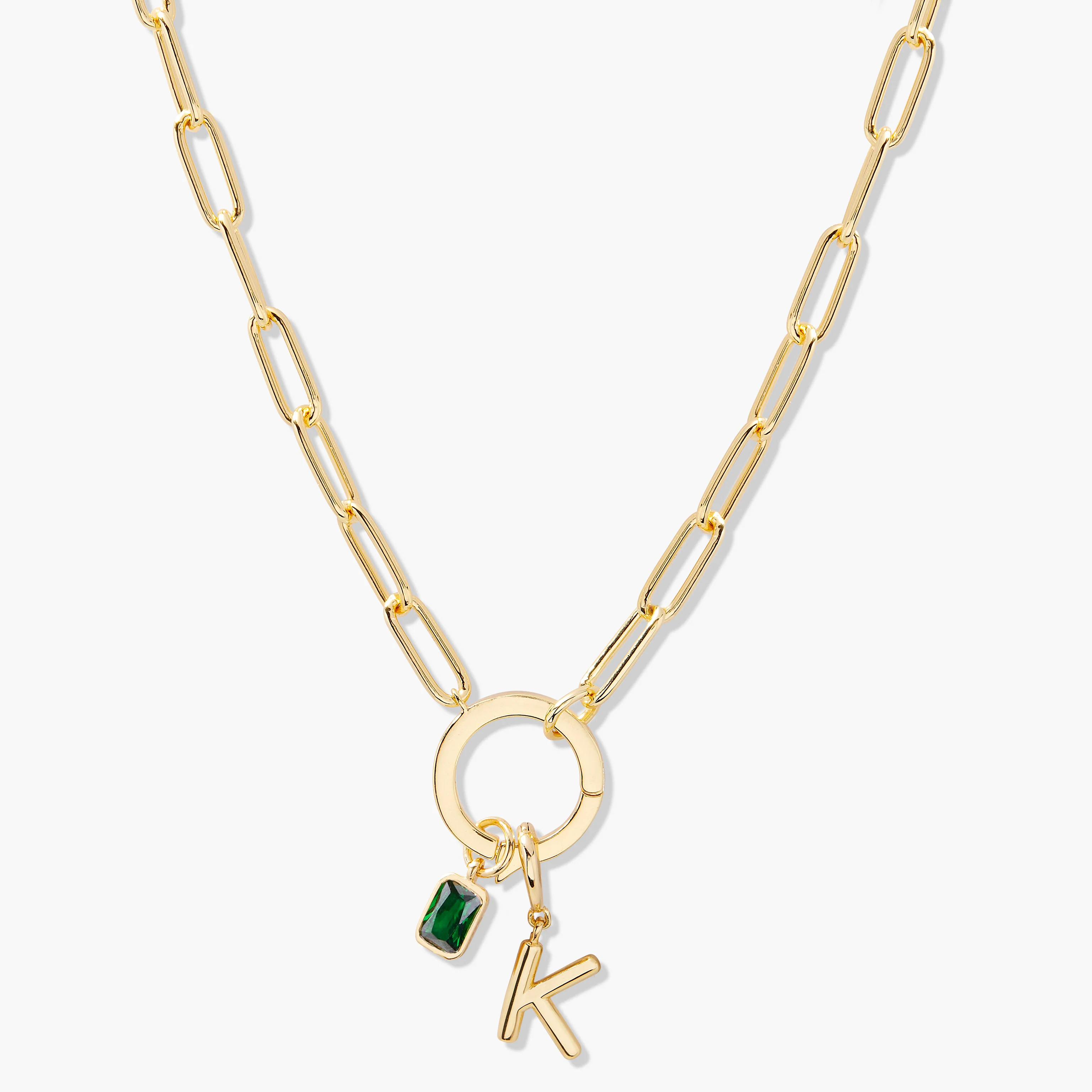 Image of Colette Birthstone Initial Necklace