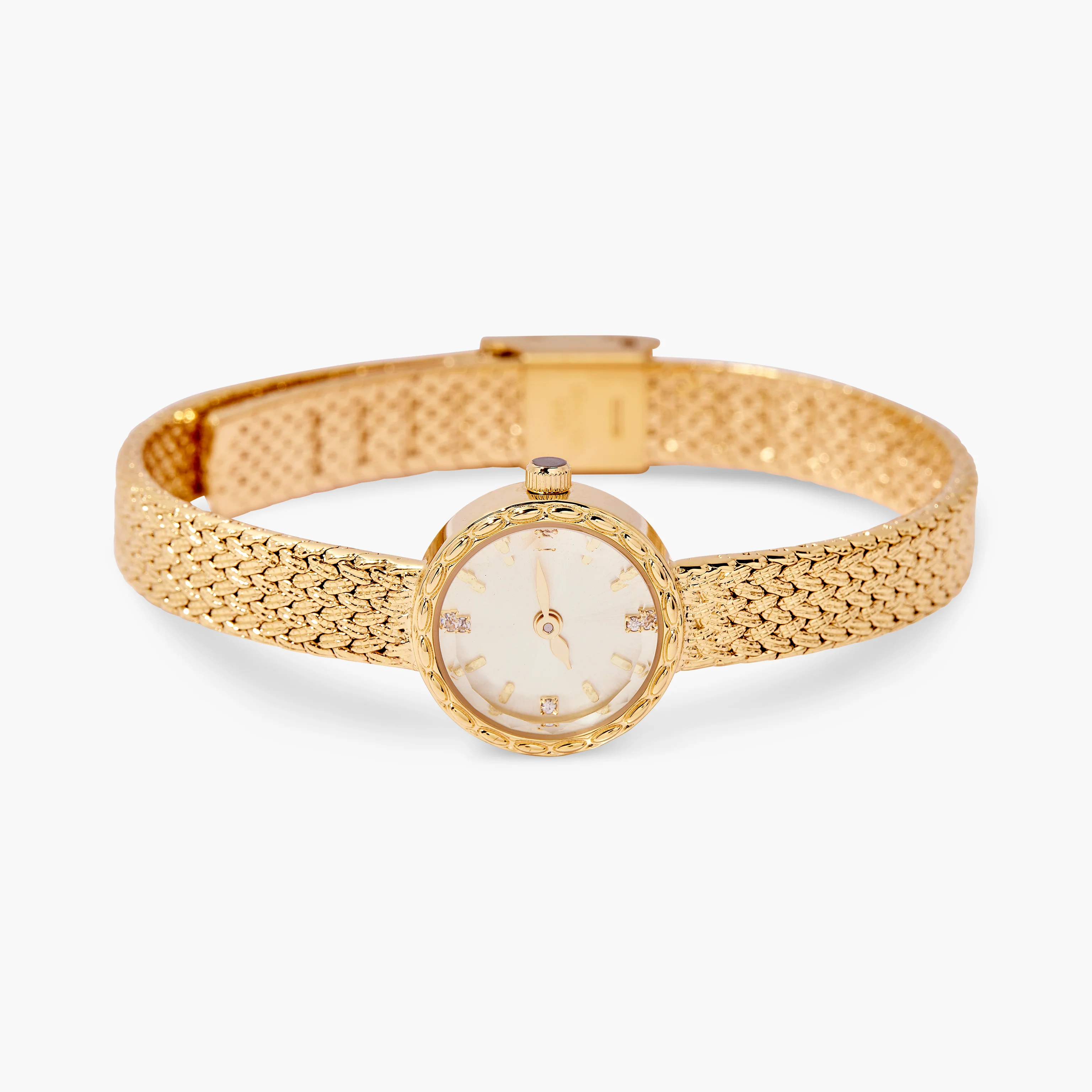 Image of Soleil Woven Gold Watch