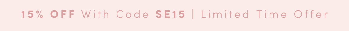 15% off with code SE15