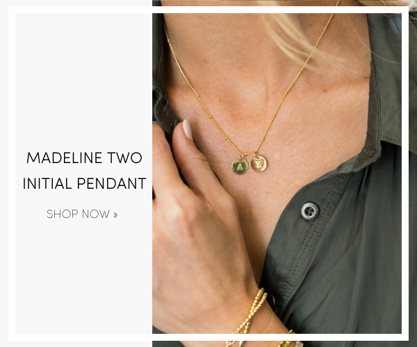 Madeline Two Initial Pendant