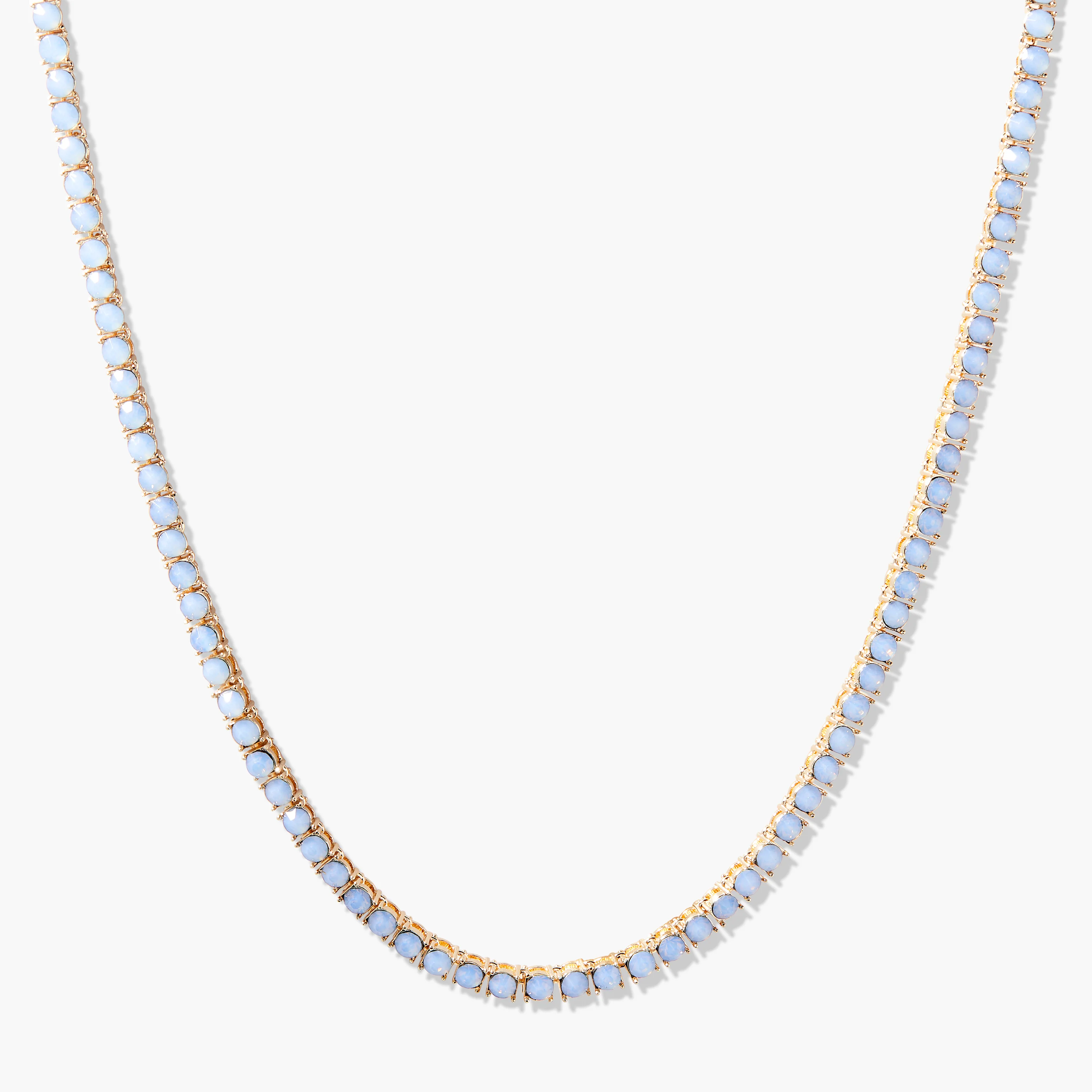 Image of Isabella Opal Blue Tennis Necklace
