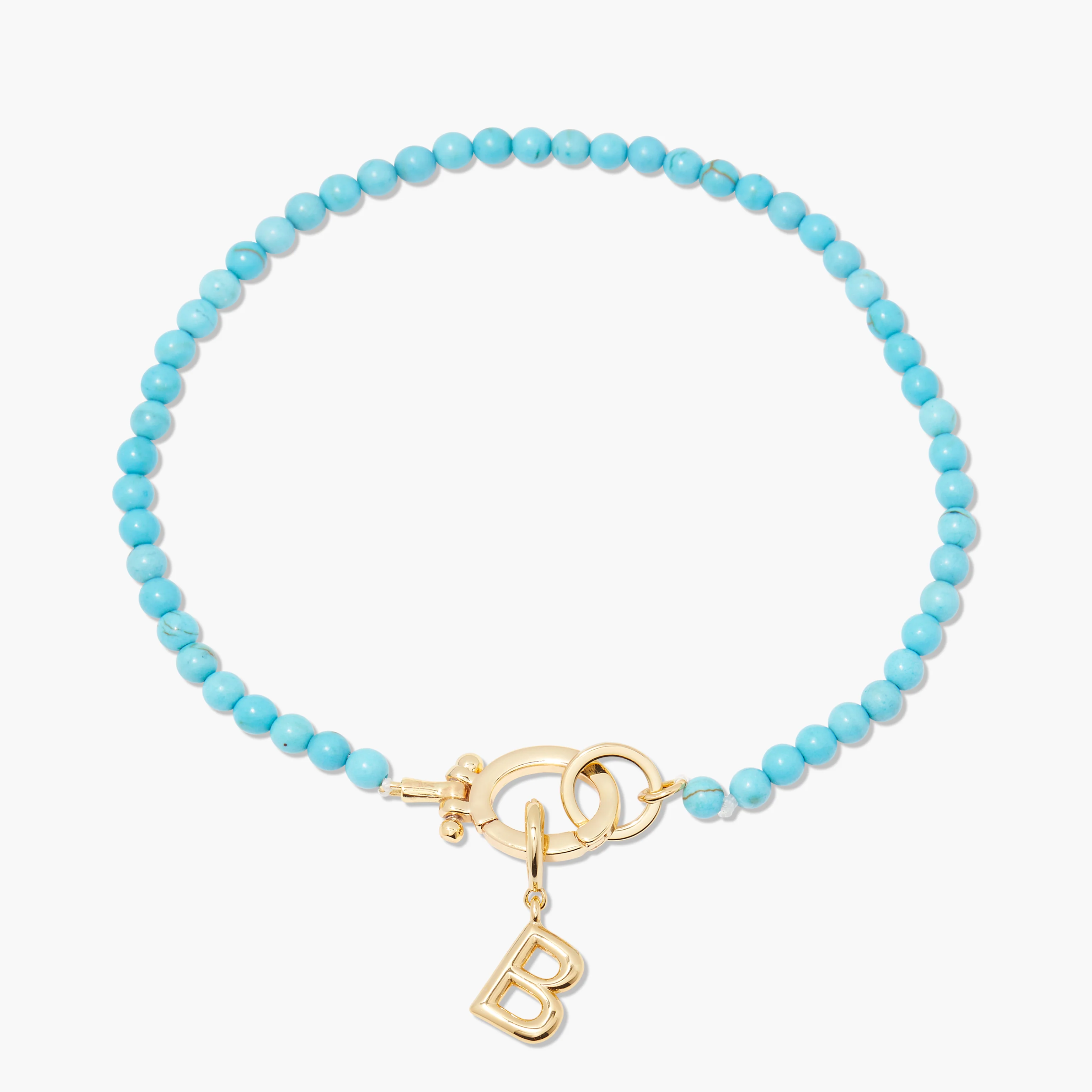 Image of Avery Initial Turquoise Bracelet