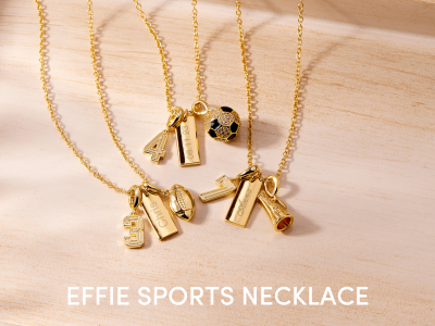 Effie Sports Name Necklace