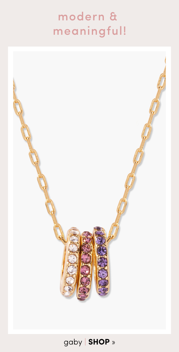 Gaby Birthstone Stacking Necklace