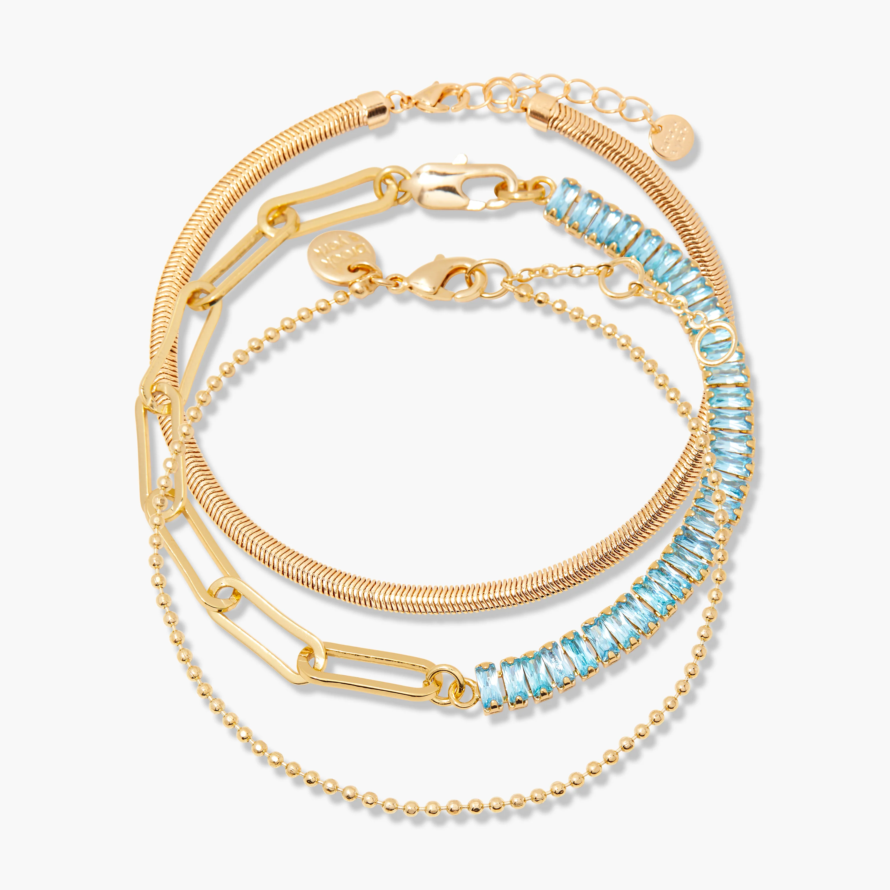 Image of Priya Birthstone Tennis Bracelet Set