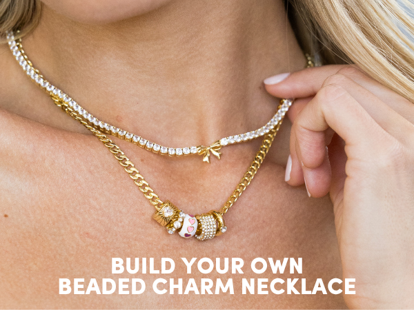 build your own beaded charm necklace
