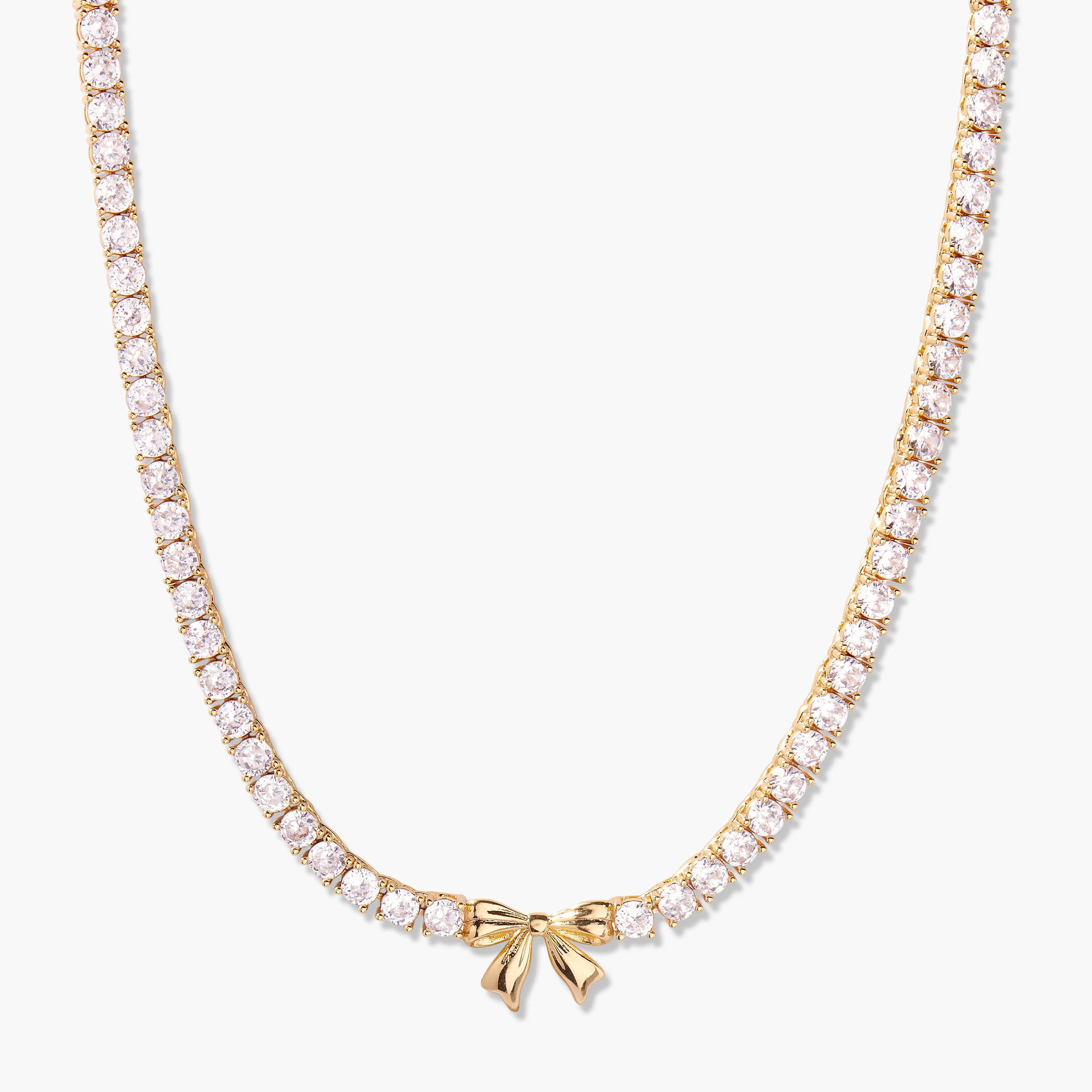 Image of Coco Bow Tennis Necklace