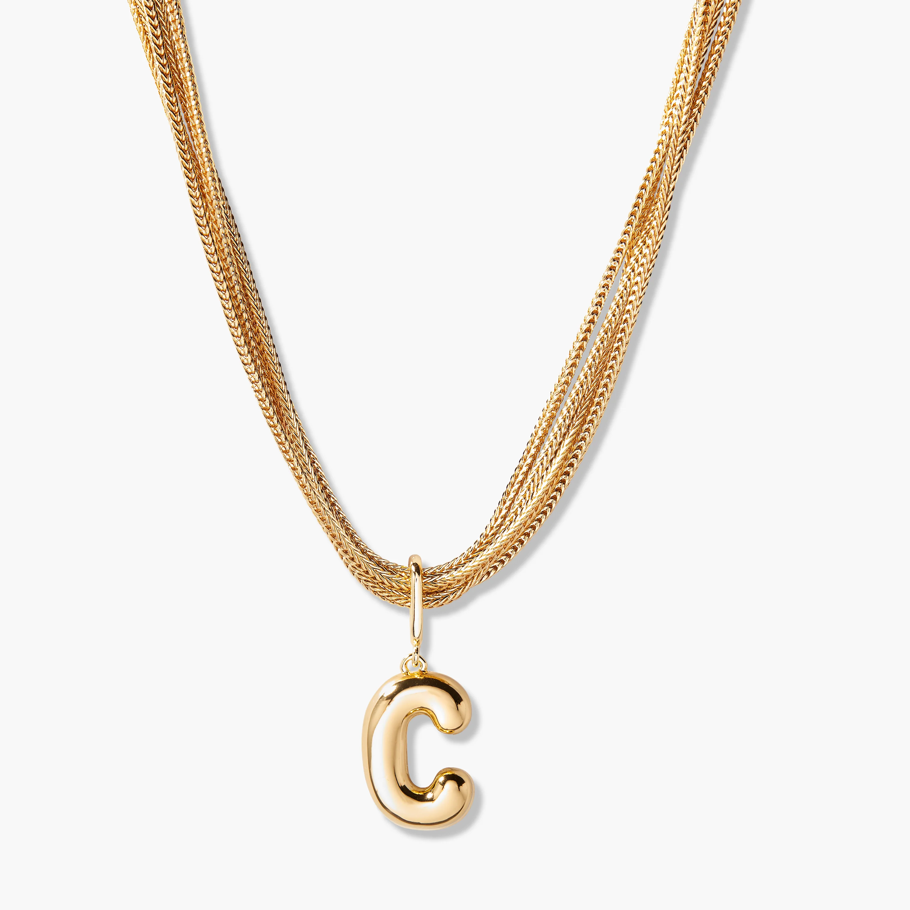 Image of Bianca Initial Charm Necklace