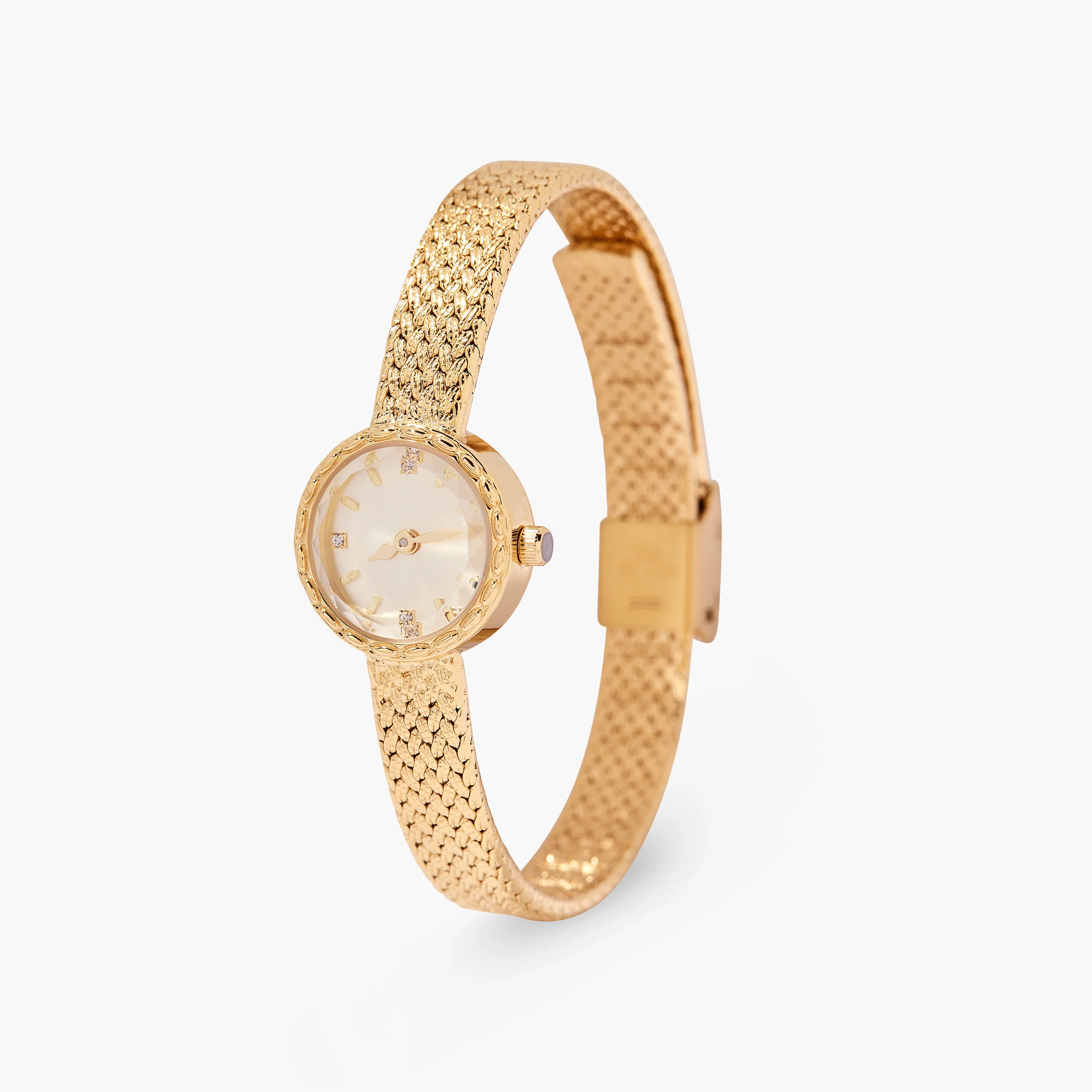 Image of Soleil Woven Gold Watch